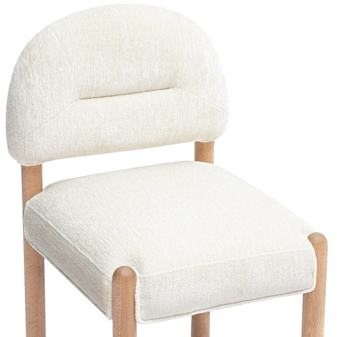 Celeste Castaigne Thick Performance Chenille Arched Back Dining Chair - image 3
