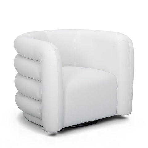 Noemie Como Performance Velvet Swivel Accent Chair - image 1
