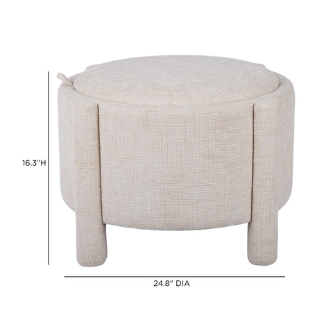 Amelie Capri Railroad Chenille Storage Stool With Reversible Tray Top - image 8
