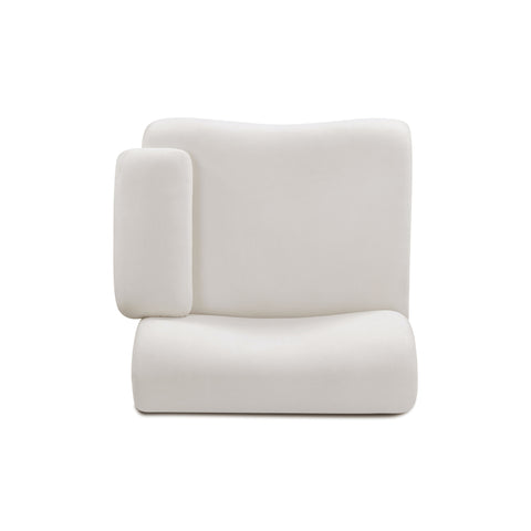 Contract-Grade Upcycled Fabric Corner Chair - image 4