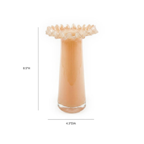 Estelle Siena Peach Glass Vase - image 3