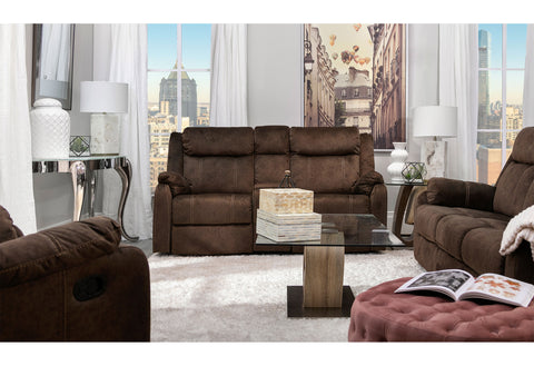 Craig Coffee CONSOLE RECLINING LOVESEAT WITH STORAGE DRAWER