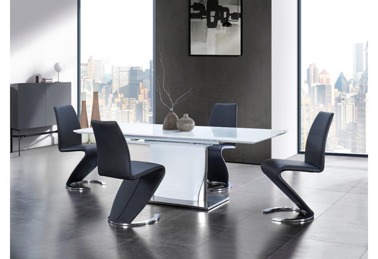 Lily Black DINING TABLE + 4 DC