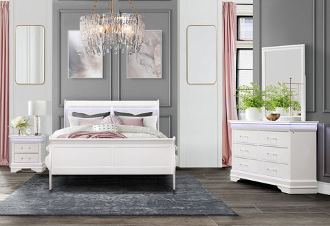 James White NIGHTSTAND WITH LED