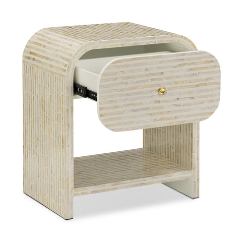 Noemie Capri 20" Mother of Pearl Nightstand - image 3