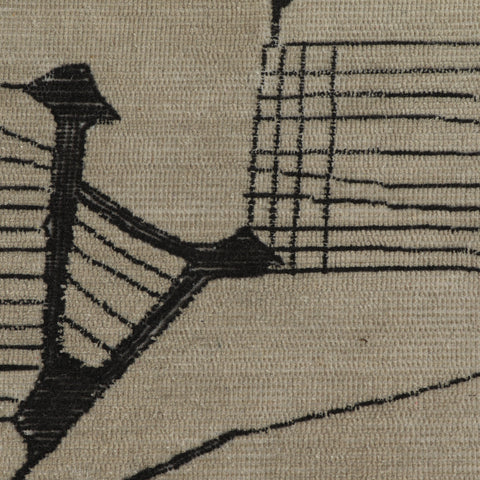 Delphine Orleans Natural Hand Tufted Wool Area Rug 5'X8' - image 5
