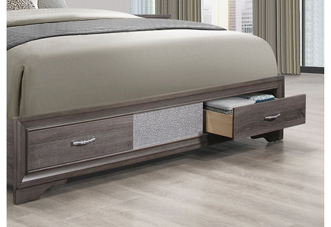 Aisha Grey QUEEN BED