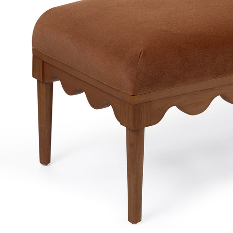 Sabine Provence 56.5" Performance Vegan Mohair Bench - image 3