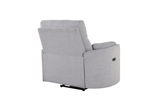 Clara Fluffy Grey POWER RECLINER