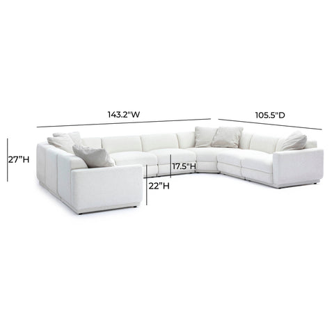 Alessia Rivoli 8-Piece Modular Large U-Sectional - image 6