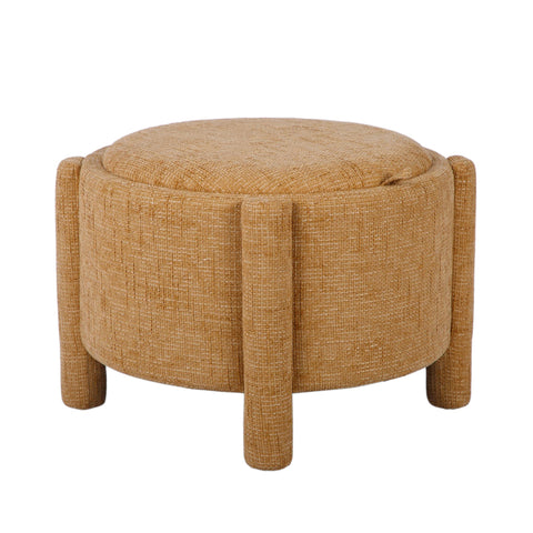 Amelie Capri Railroad Chenille Storage Stool With Reversible Tray Top - image 3