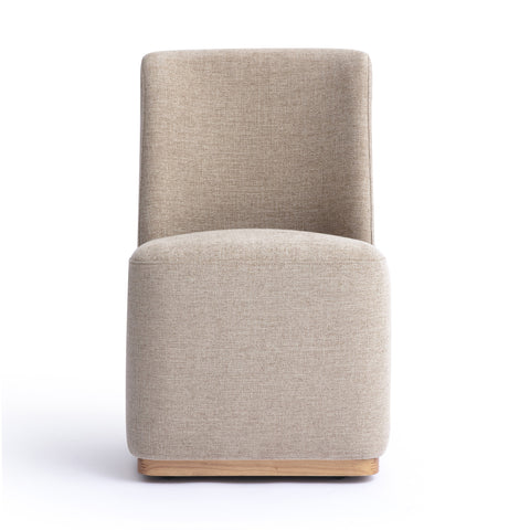 Amelie Orleans Performance Fabric Rolling Dining Chair - image 1