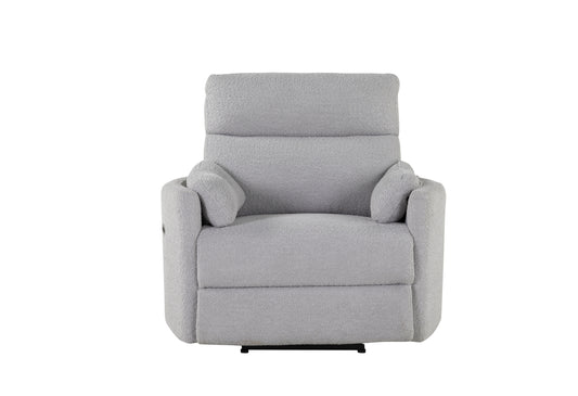 Clara Fluffy Grey POWER RECLINER