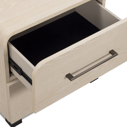 Estelle Navarre 22" Ash 2-Drawer Nightstand - image 4