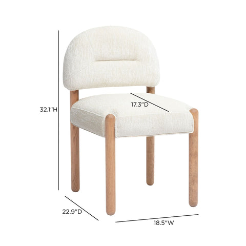 Celeste Castaigne Thick Performance Chenille Arched Back Dining Chair - image 7