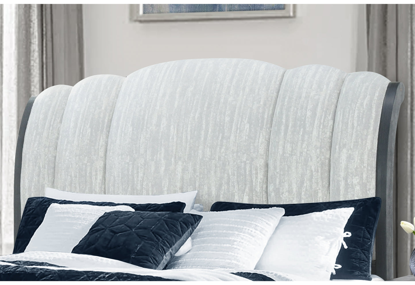 alexa grey upholstered bed,rowan/tatum grey storage queen bed storage