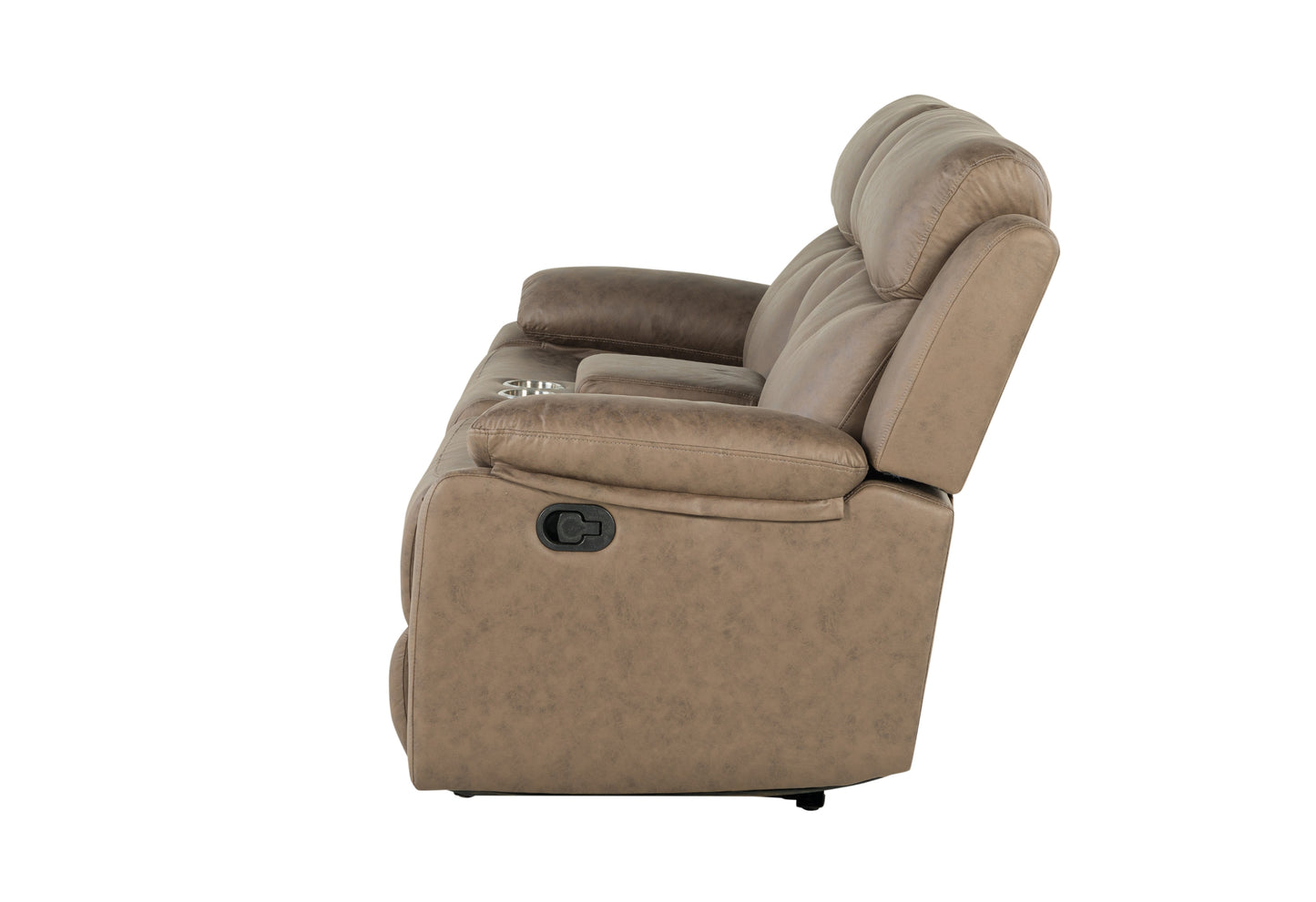 dana brown console reclining loveseat