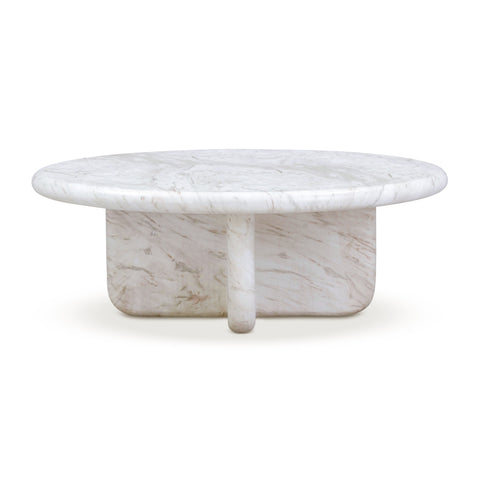 Estelle Marais 2-Piece Faux Marble Indoor/Outdoor Nesting Coffee Table Set - image 6