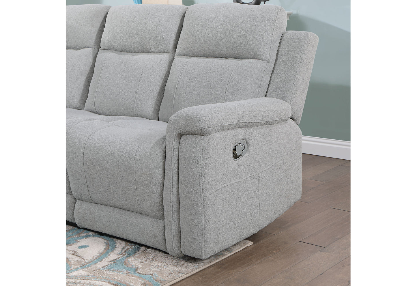 ava grey glider recliner