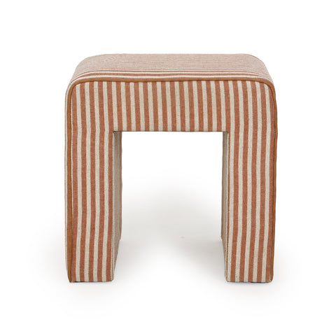 Giselle Castaigne Square Cotton Jute Ottoman - image 3