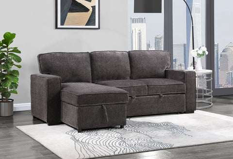 Jennifer REV DARK GREY REVERSIBLE PULL OUT SOFA BED