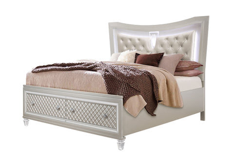 Amelia QUEEN BED WITH LED