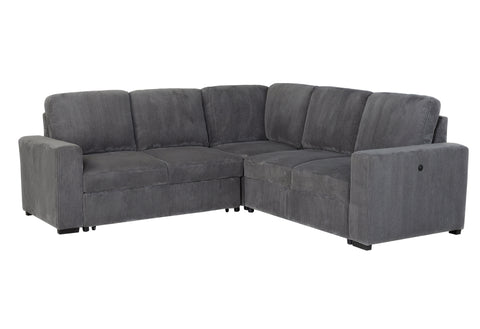 Delilah Grey Sectional W/O Chaise W/O Pullout SECTIONAL WITHOUT CHAISE AND WITHOUT PULL OUT SOFA BED