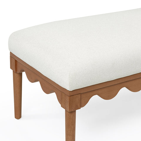 Sabine Provence 56.5" Performance Vegan Mohair Bench - image 3