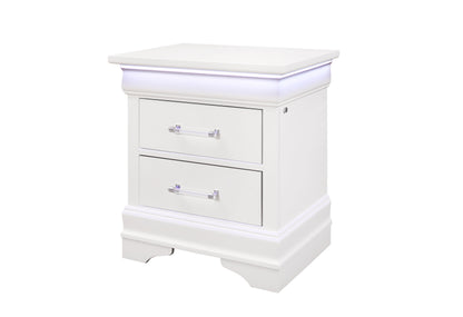 James White NIGHTSTAND WITH LED