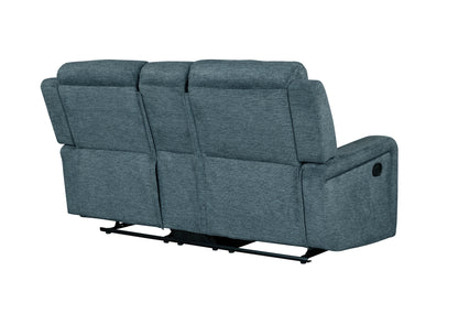 Dana Dark Grey CONSOLE RECLINING LOVESEAT