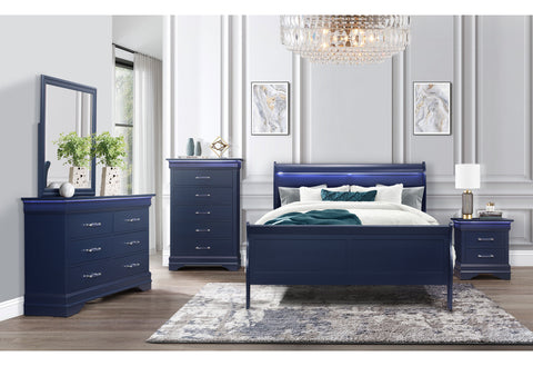 James Blue NIGHTSTAND WITH LED