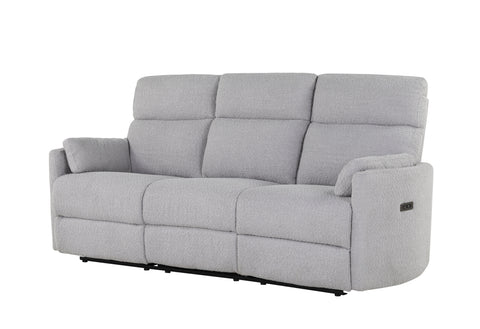 Clara Fluffy Grey POWER RECLINING SOFA