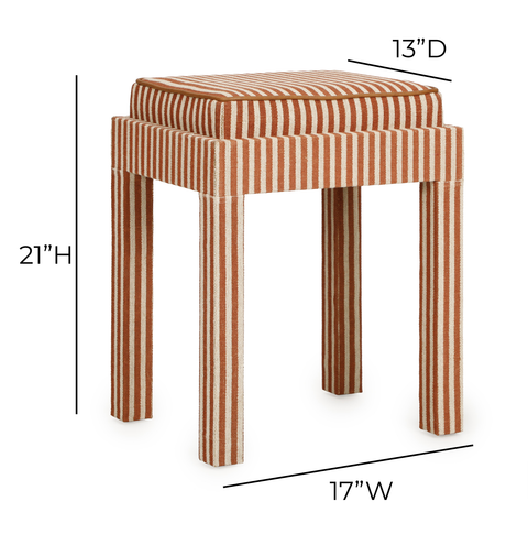 Noemie Marlowe Cotton Jute Contract-Grade Accent Stool - image 8