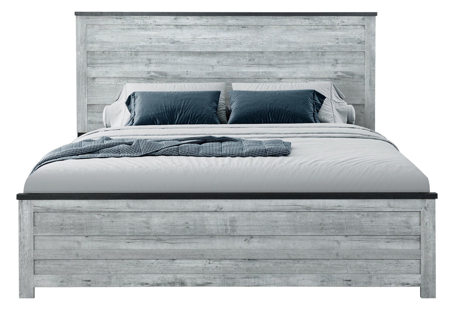 amir grey wash/charcoal king bed group