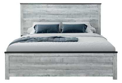 Amir Grey Wash/Charcoal KING BED GROUP