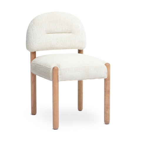 Celeste Castaigne Thick Performance Chenille Arched Back Dining Chair - image 1