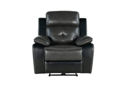 Dean Blanche Charcoal/Blanche Black Power POWER RECLINER