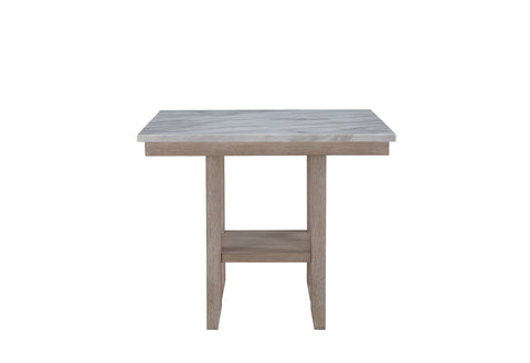 Cara Natural BAR TABLE - WHITE FAUX MARBLE