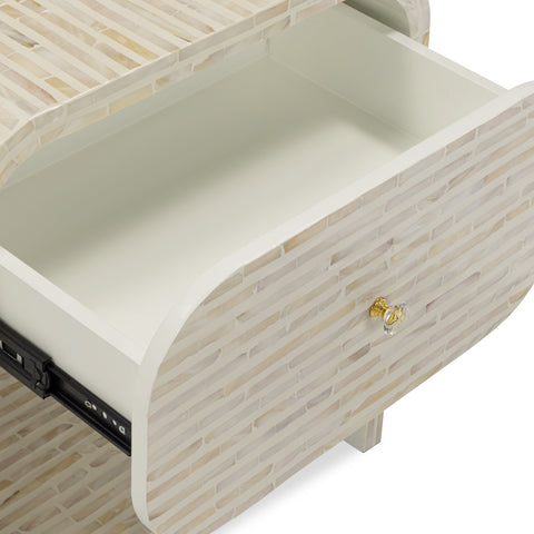 Noemie Capri 20" Mother of Pearl Nightstand - image 4
