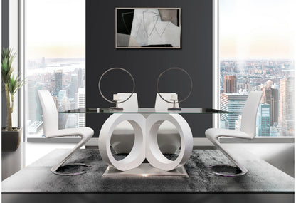 Jordan White DINING TABLE + 4 DC