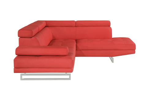 Cheryl Red PU LEFT ARM FACING SECTIONAL