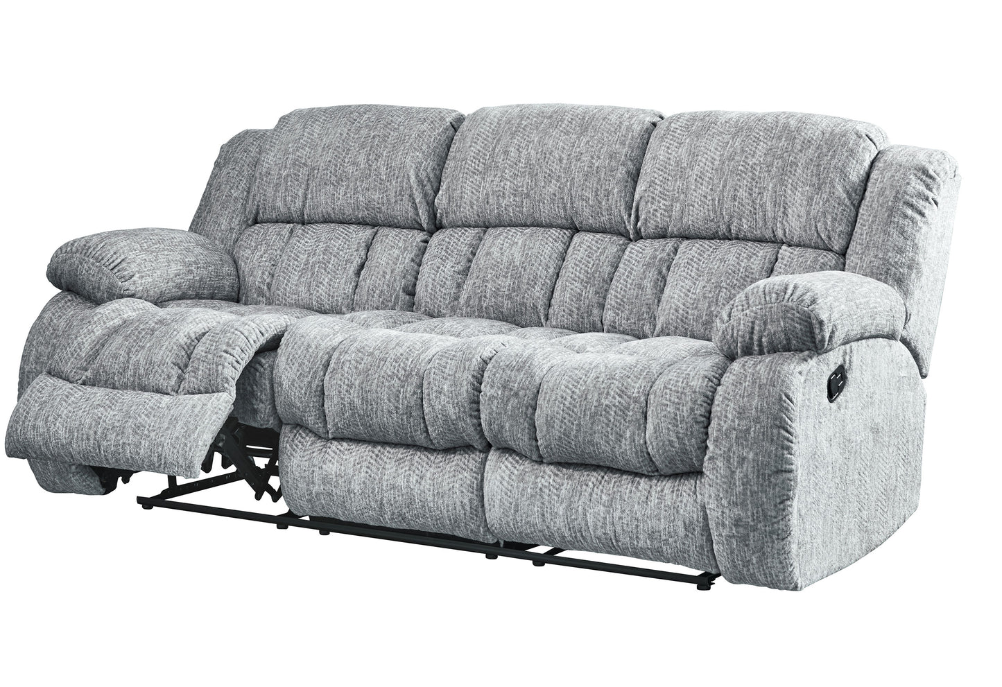ashton grey reclining sofa