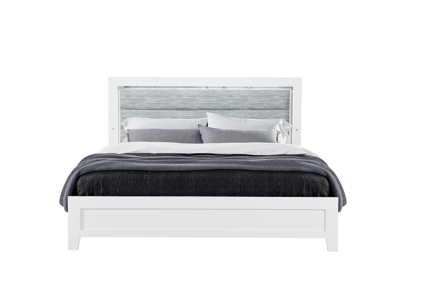 ashley queen bed with led