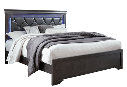 Amber Grey QUEEN BED WITH LED