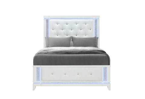 Riley White FULL BED WITH LED