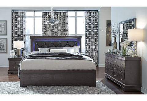 Amber Grey FULL BED WITH LED