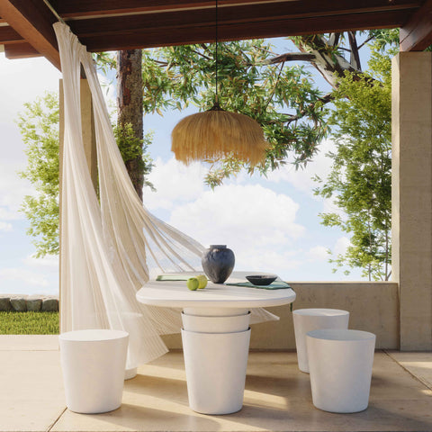 Camille Navarre Indoor/Outdoor Concrete Stool - image 2