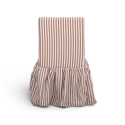 Colette Laurent Striped Performance Linen Skirted Dining Chair - image 5