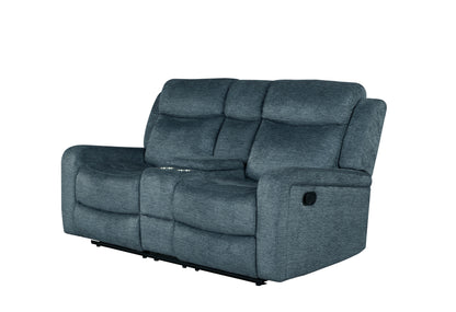 Dana Dark Grey CONSOLE RECLINING LOVESEAT