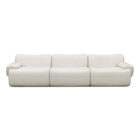  116.5" Contract-Grade Upcycled Fabric Modular Sofa - image 3